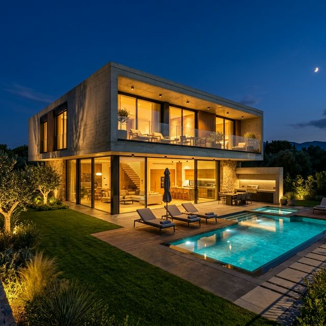 Villa daylight — Archly render